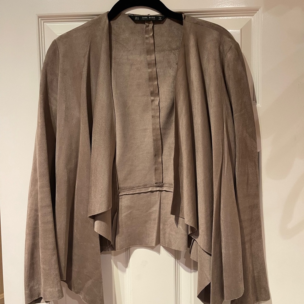 Zara Faux Suede Blazer